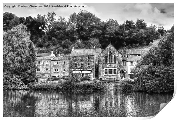 Cromford Village Print by Alison Chambers