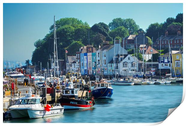Beautiful Weymouth Harbour  Print by Alison Chambers