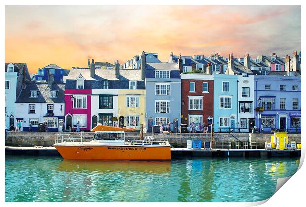Weymouth Harbour  Print by Alison Chambers