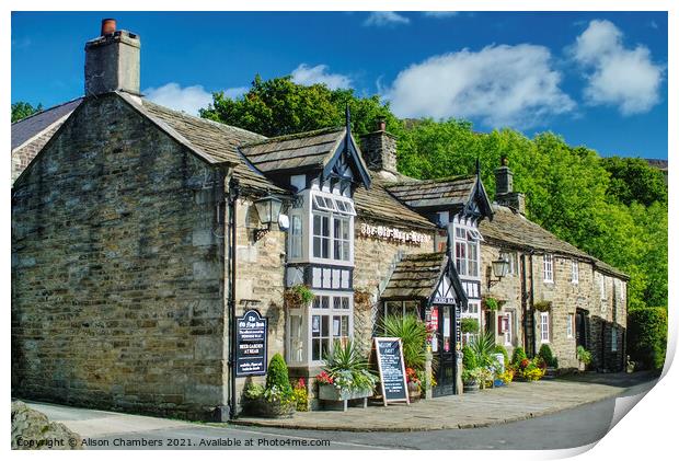 The Old Nags Head Edale Print by Alison Chambers