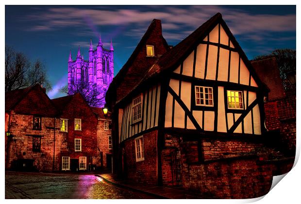 Lincoln At Night Print by Alison Chambers
