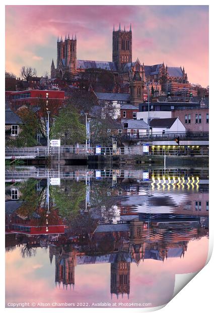 Cathedral Reflections  Print by Alison Chambers