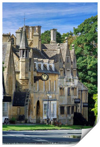 Broadway Cotswolds  Print by Alison Chambers