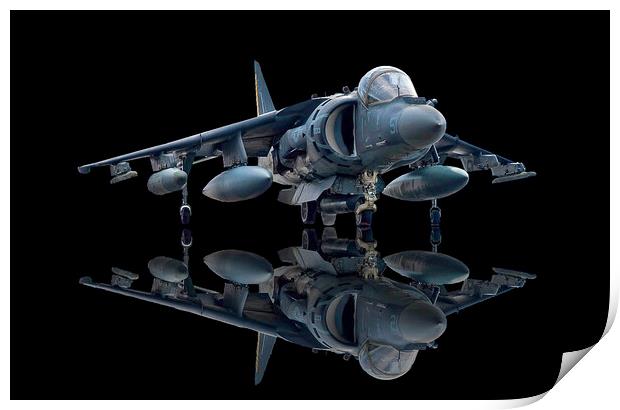 Harrier Jet Print by Alison Chambers