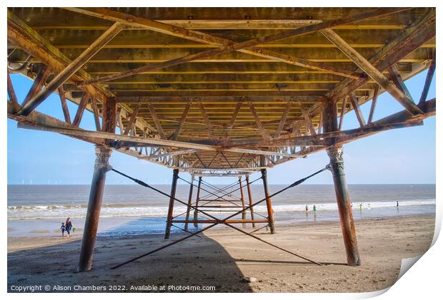 Skegness Pier Print by Alison Chambers