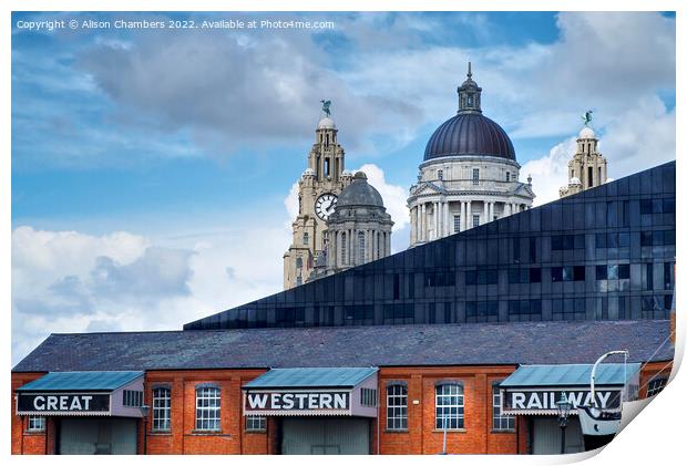Liverpool Great Western Railway Print by Alison Chambers