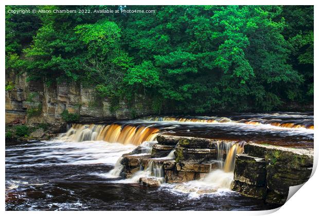 River Swale Richmond Print by Alison Chambers