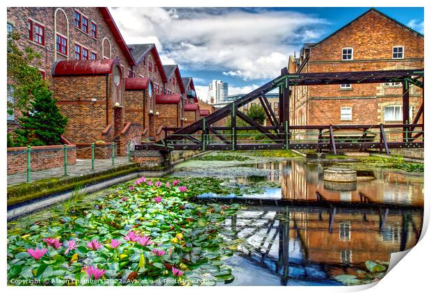 Leeds Victoria Quays Print by Alison Chambers