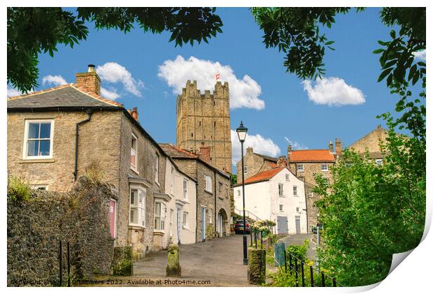 Richmond Castle North Yorkshire  Print by Alison Chambers