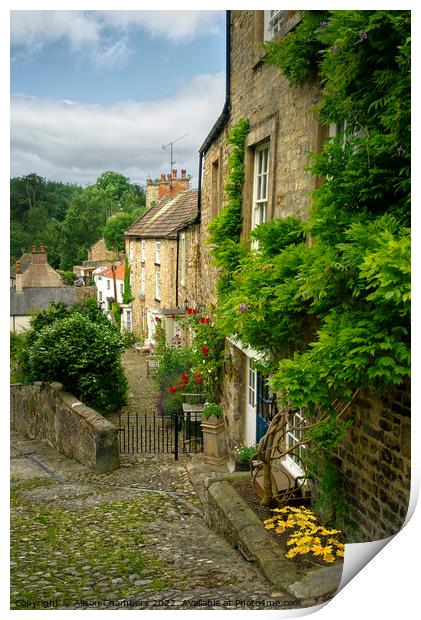 Pretty Richmond North Yorkshire  Print by Alison Chambers