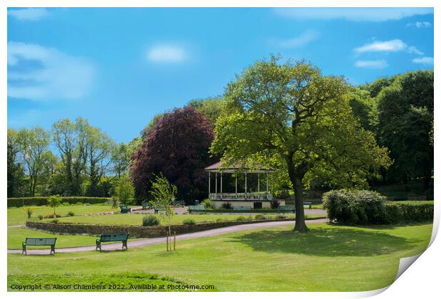 Elsecar Park Print by Alison Chambers