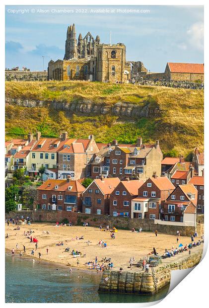 Whitby Portrait  Print by Alison Chambers