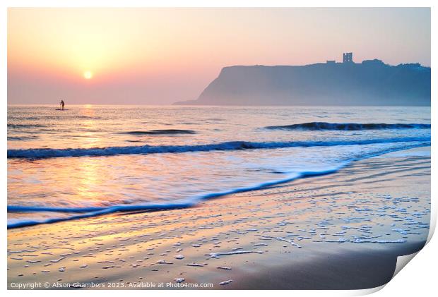 Scarborough Sunrise  Print by Alison Chambers