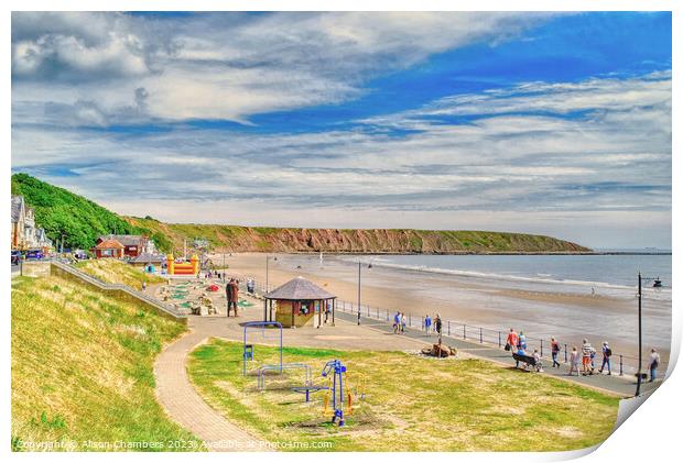 Filey Print by Alison Chambers