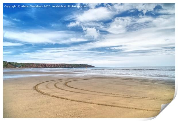 Filey Print by Alison Chambers