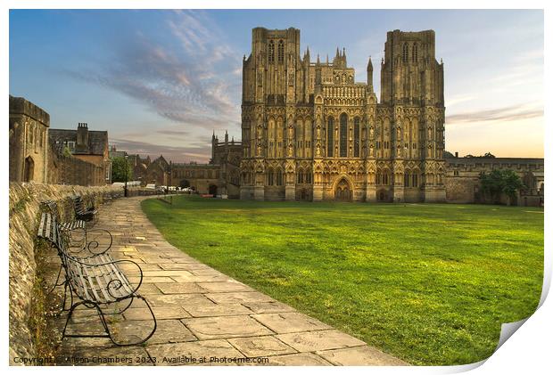 Wells Cathedral Print by Alison Chambers