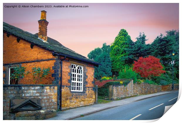 Cawthorne Cottage Barnsley  Print by Alison Chambers