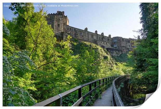 Skipton Castle Print by Alison Chambers
