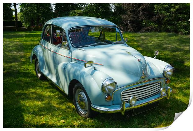 Morris Minor 1000 Print by Alison Chambers