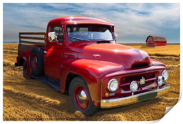 International Harvester PickUp Print by Alison Chambers