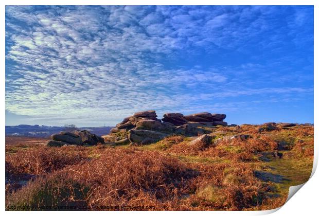 Owler Tor Peak District Print by Alison Chambers