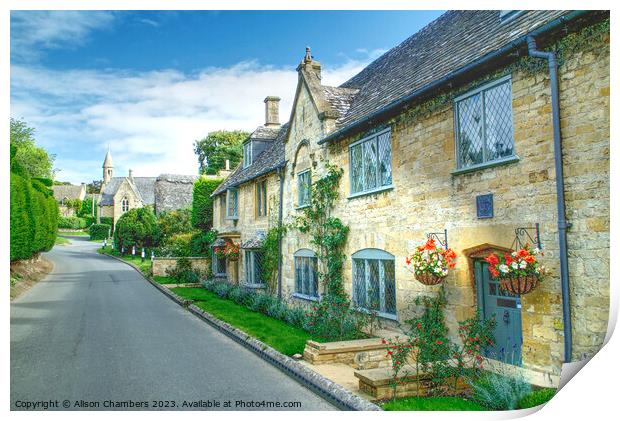 Broad Campden Cotswolds Print by Alison Chambers