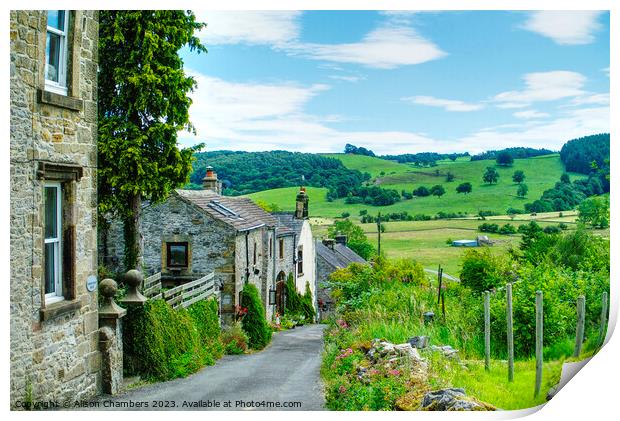 Youlgrave Derbyshire  Print by Alison Chambers