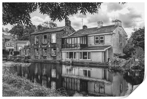 Rodley Barge Print by Alison Chambers