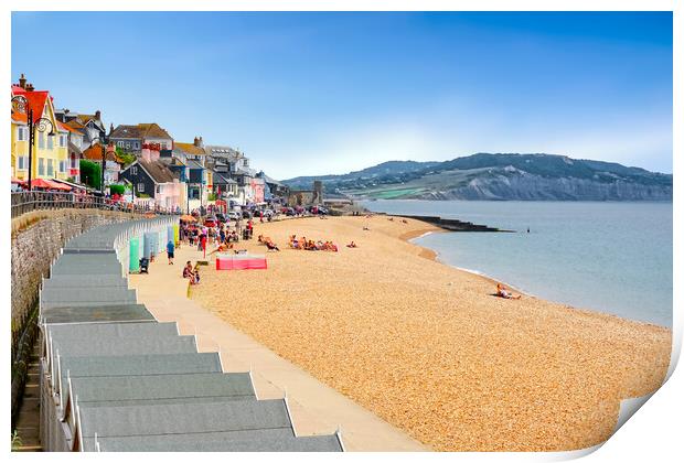 Lyme Regis  Print by Alison Chambers