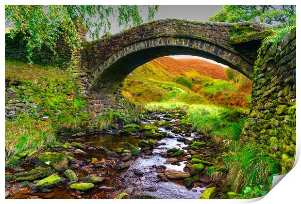 Eastergate Bridge Marsden Print by Alison Chambers