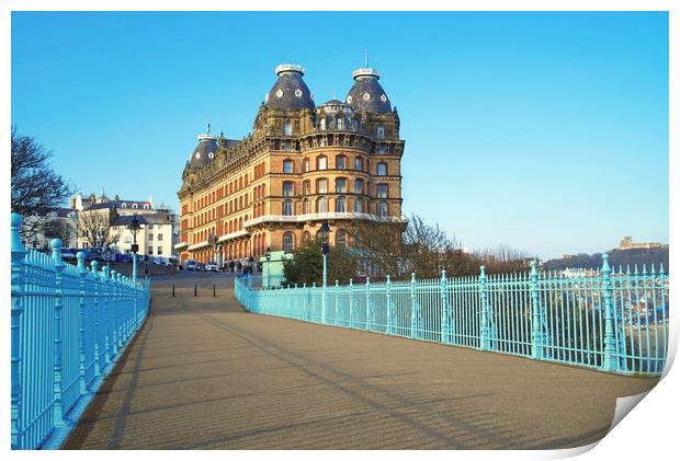 Scarborough Grand Hotel Print by Alison Chambers