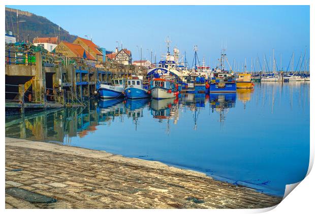 Scarborough Harbour   Print by Alison Chambers