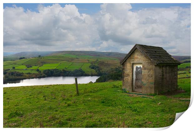 Digley Reservoir Landscape  Print by Alison Chambers