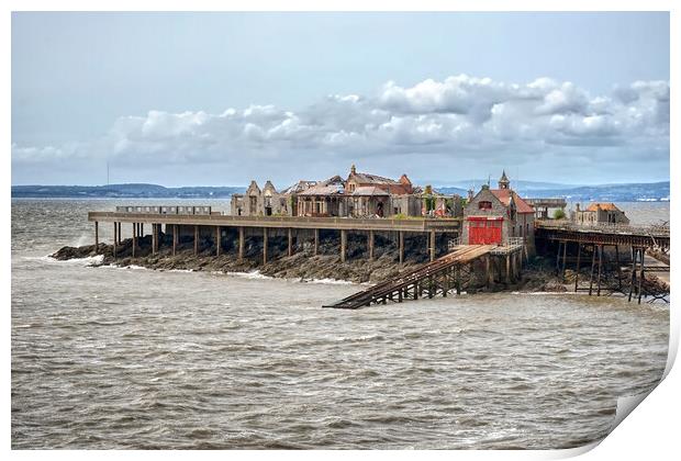 Birnbeck Pier Weston Super Mare Print by Alison Chambers