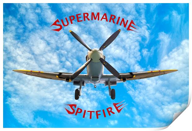Supermarine Spitfire  Print by Alison Chambers