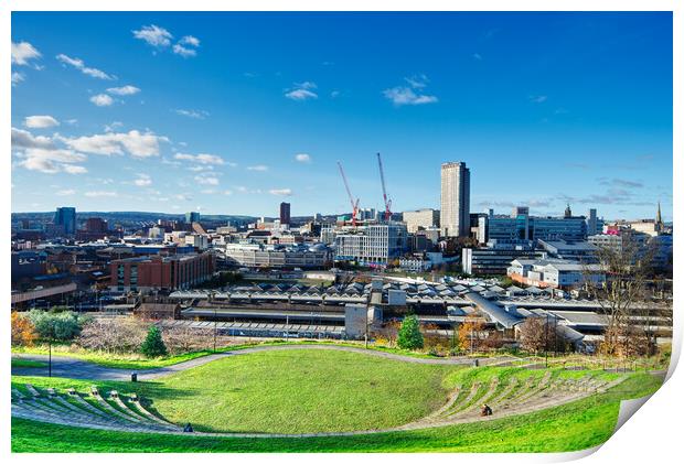 Sheffield Skyline  Print by Alison Chambers