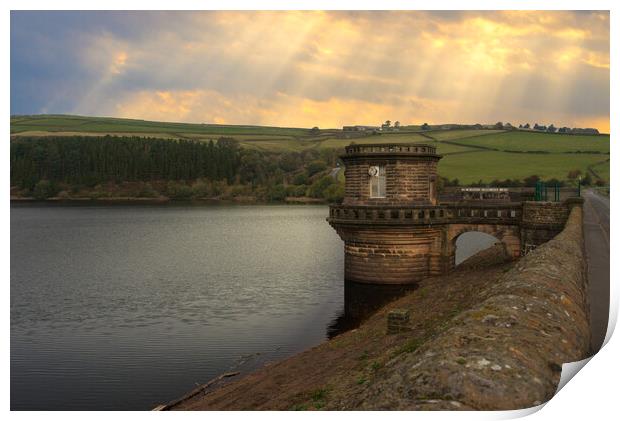 Digley Reservoir  Print by Alison Chambers