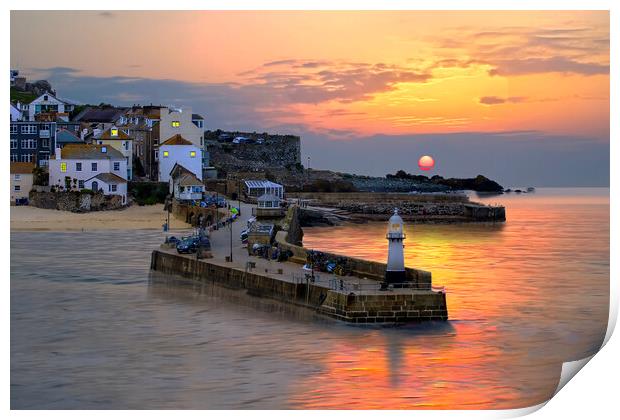 St Ives Cornwall Print by Alison Chambers