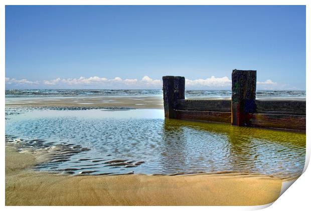 Bridlington Beach Print by Alison Chambers