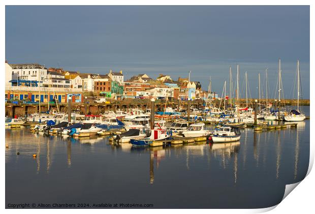 Bridlington Harbour  Print by Alison Chambers