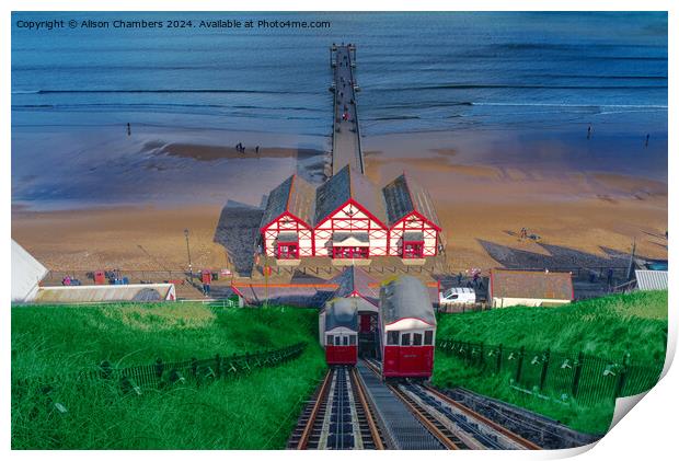 Saltburn by the Sea Print by Alison Chambers