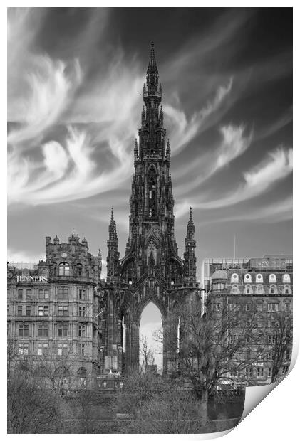 Edinburgh Scott Monument  Print by Alison Chambers