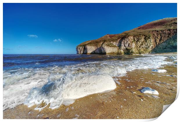 North Landing Flamborough Print by Alison Chambers