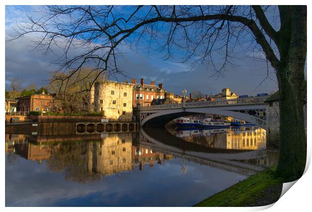 River Ouse York Print by Alison Chambers