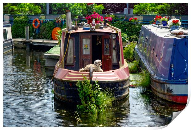 Canal Boat Life Print by Alison Chambers