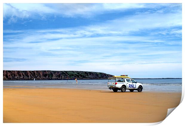 Filey Brigg Print by Alison Chambers