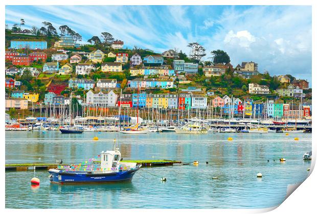 Kingswear Dartmouth Print by Alison Chambers