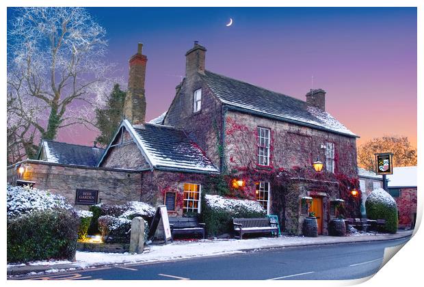 Wentworth Village Pub Print by Alison Chambers