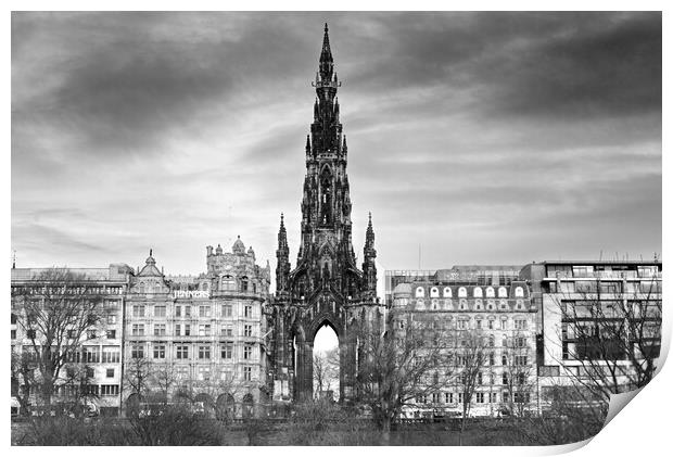 The Scott Monument  Print by Alison Chambers