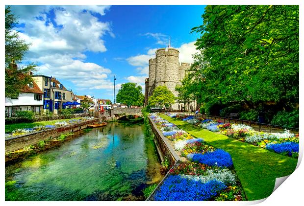 Westgate Gardens Canterbury  Print by Alison Chambers